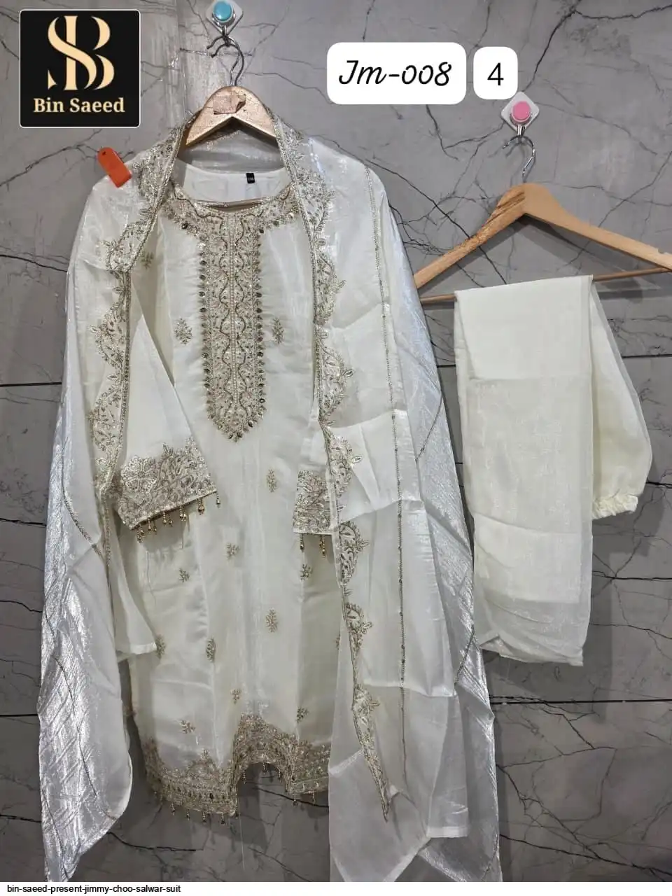 BIN SAEED PRESENT JIMMY CHOO SALWAR SUIT 103