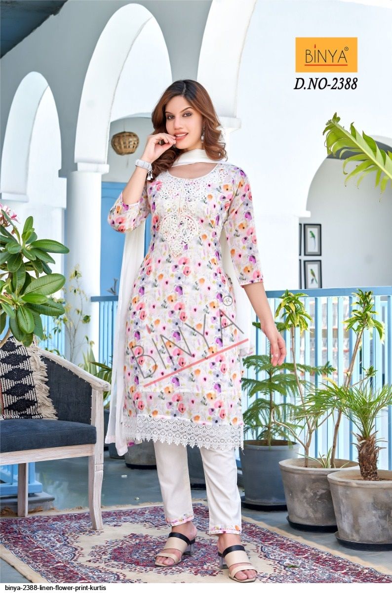 Beautiful Hand made linen-Silk Kurta with embroidery detailing. | Silk kurti  designs, Indian kurti designs, Stylish dresses