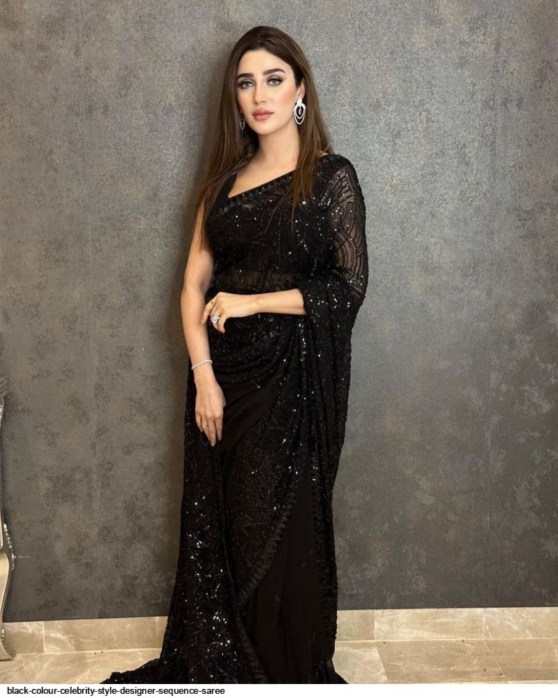 Sara Tendulkar Gives Bridesmaid Look Inspiration In Black Saree; PICS