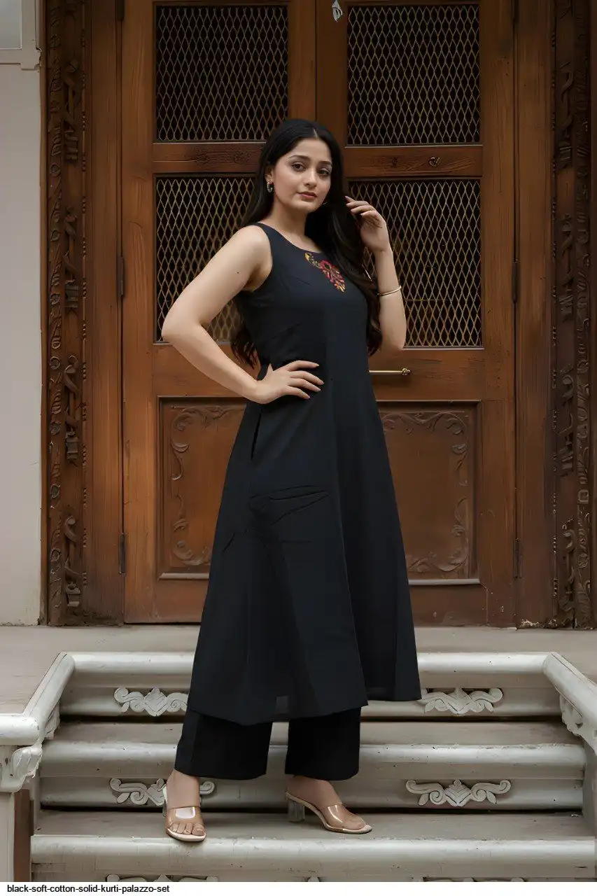 dress plain kurtis with palazzo