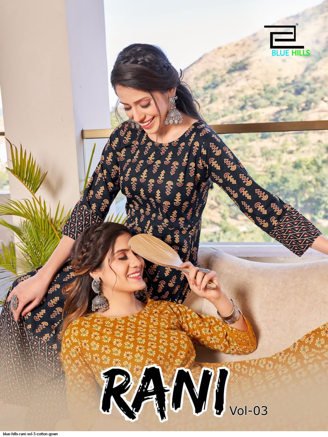BLUE HILLS RANI VOL 3 COTTON GOWN