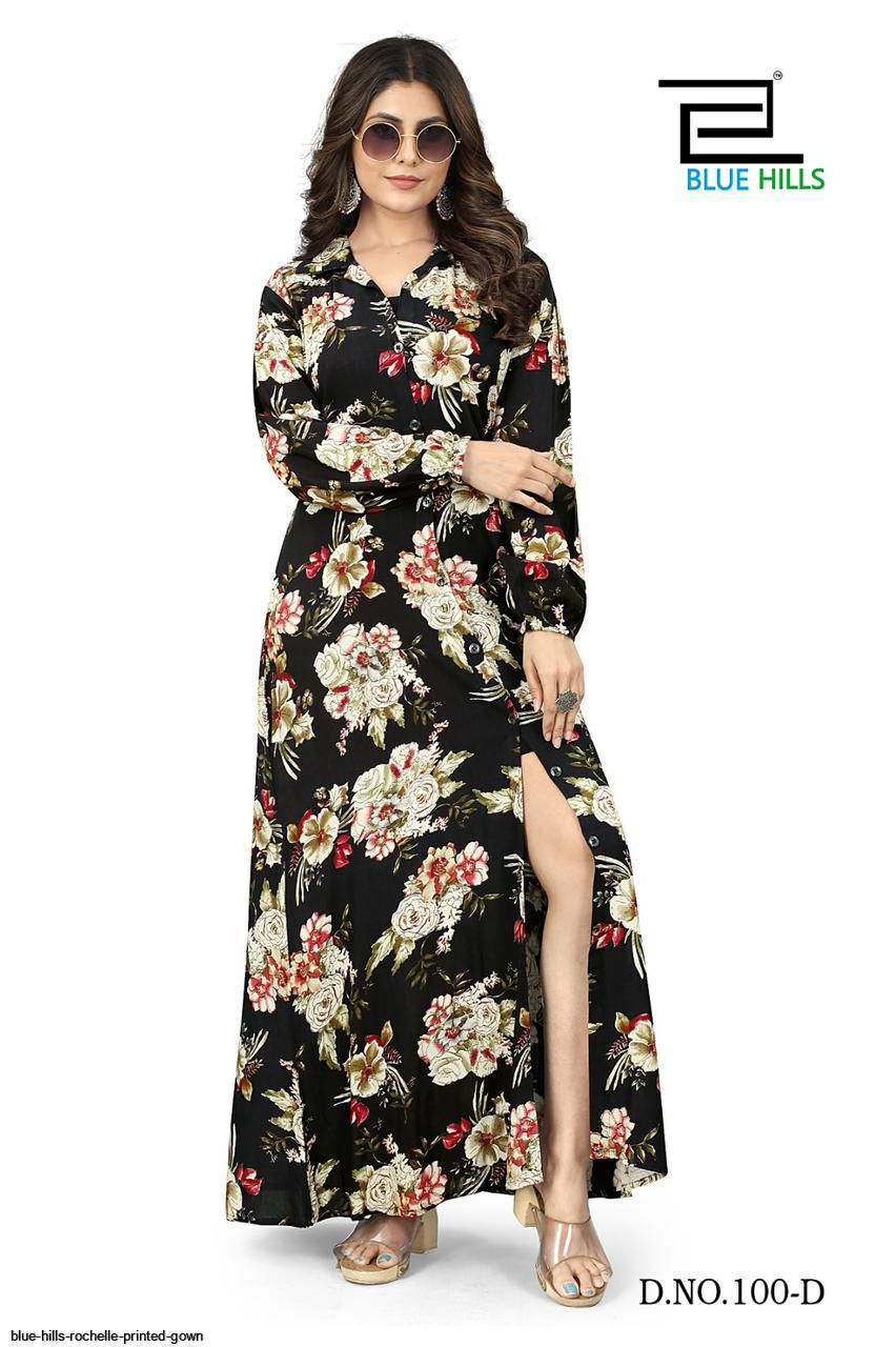 BLUE HILLS ROCHELLE PRINTED GOWN