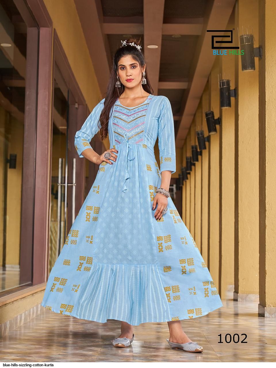 BLUE HILLS SIZZLING Cotton KURTIS