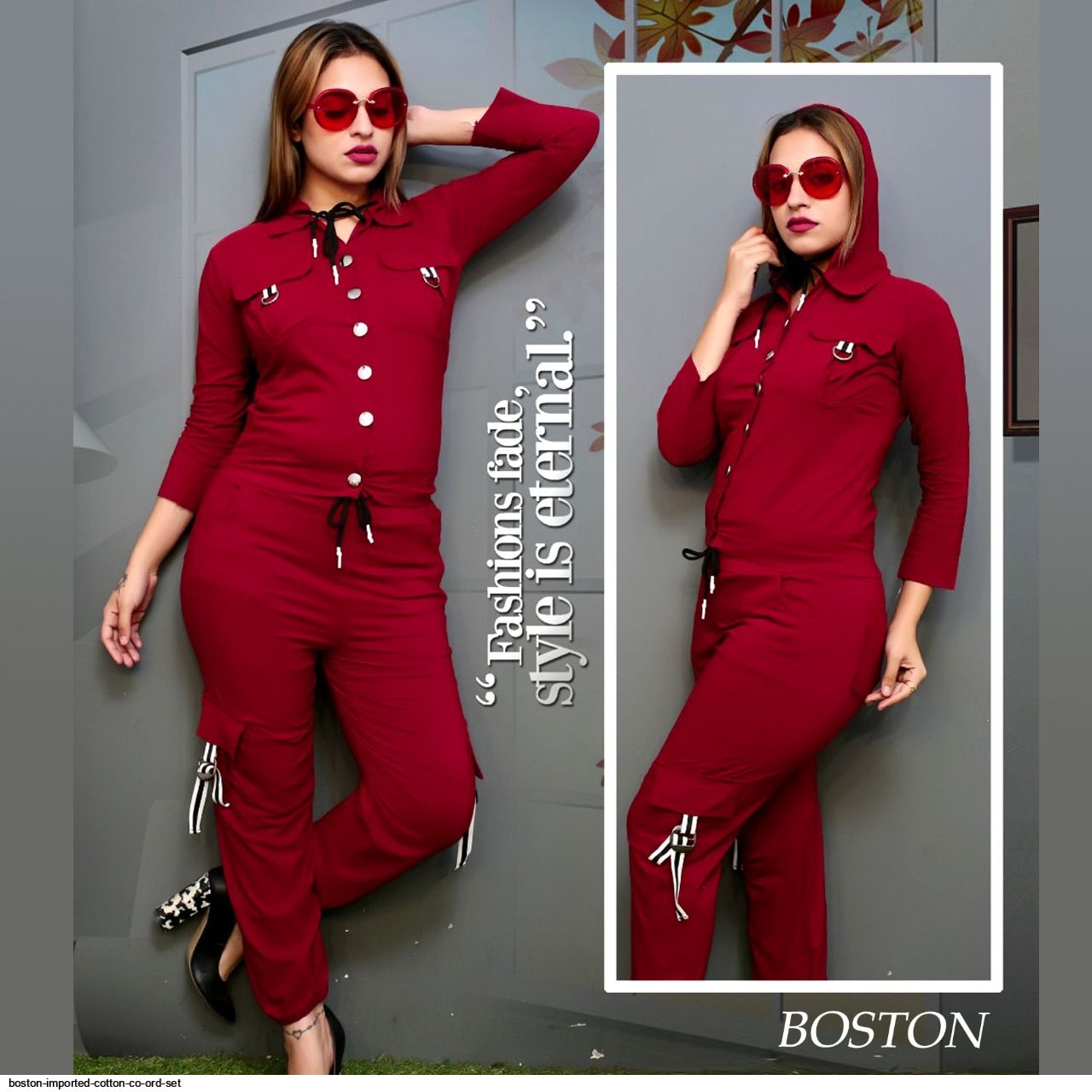 BOSTON IMPORTED COTTON CO ORD SET D