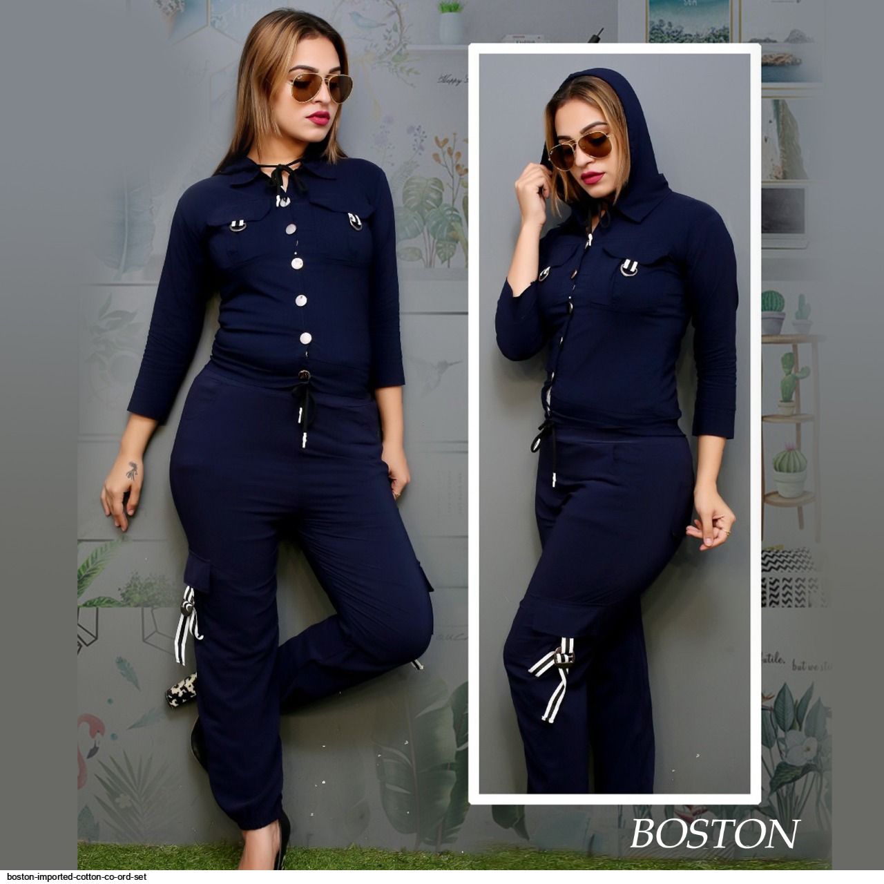 BOSTON IMPORTED COTTON CO ORD SET B