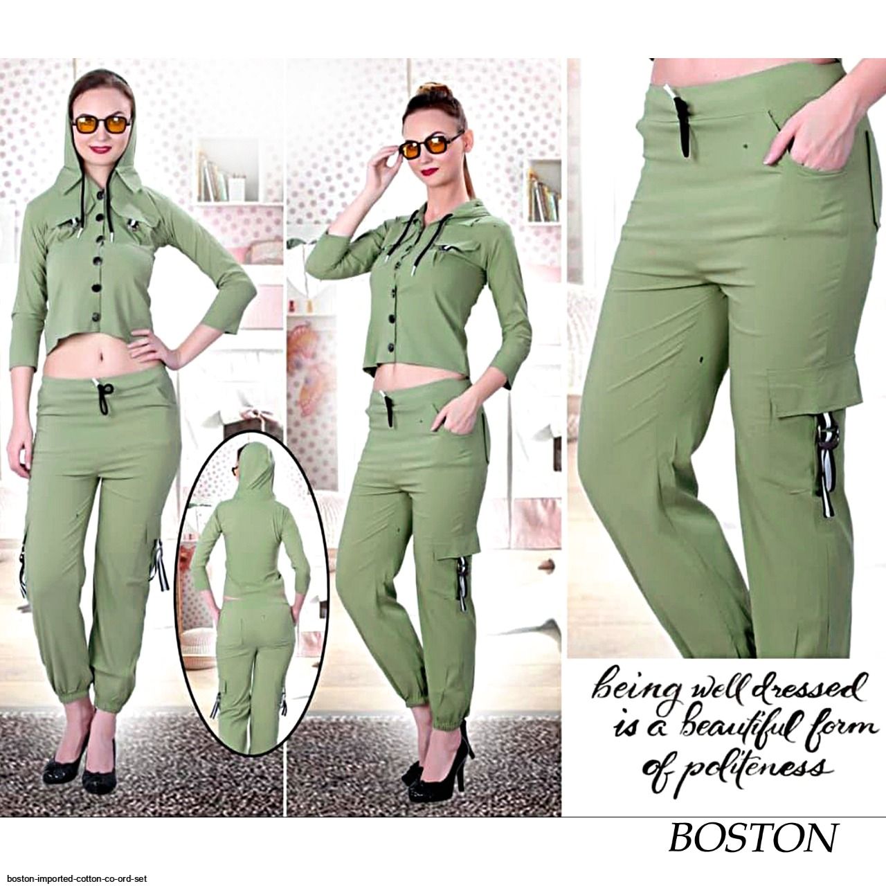 BOSTON IMPORTED COTTON CO ORD SET E