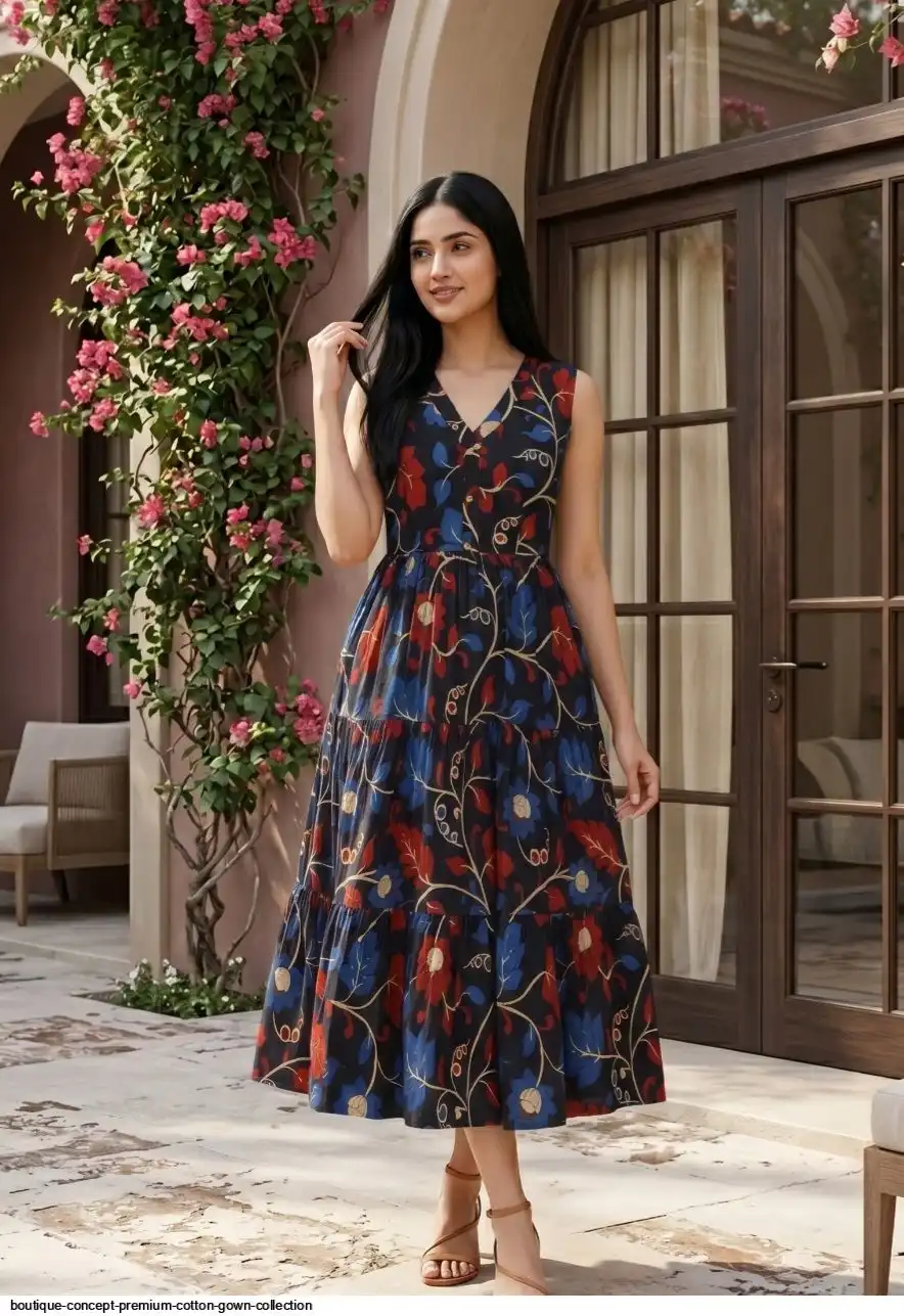 BOUTIQUE CONCEPT PREMIUM COTTON GOWN COLLECTION D