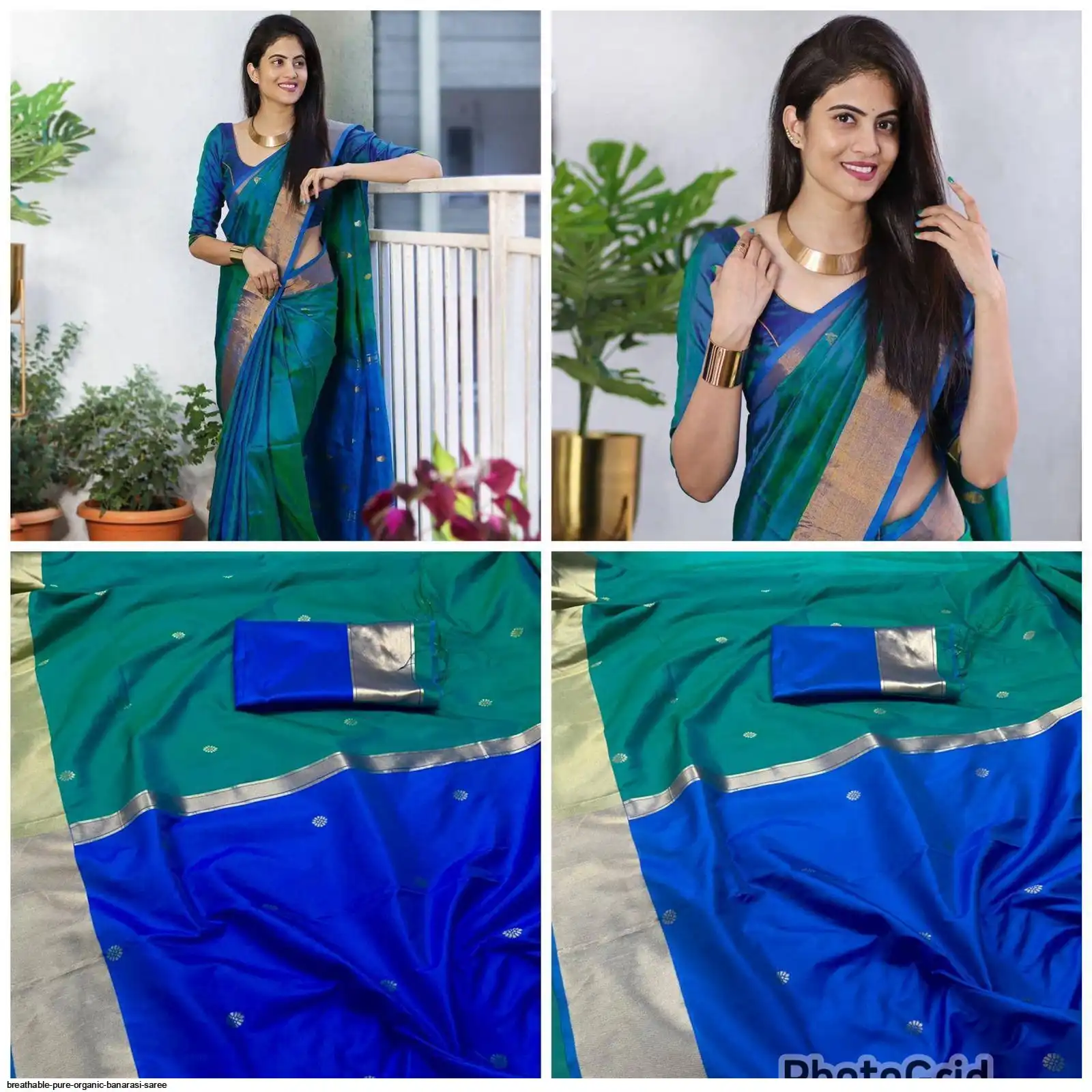 BREATHABLE PURE ORGANIC BANARASI SAREE