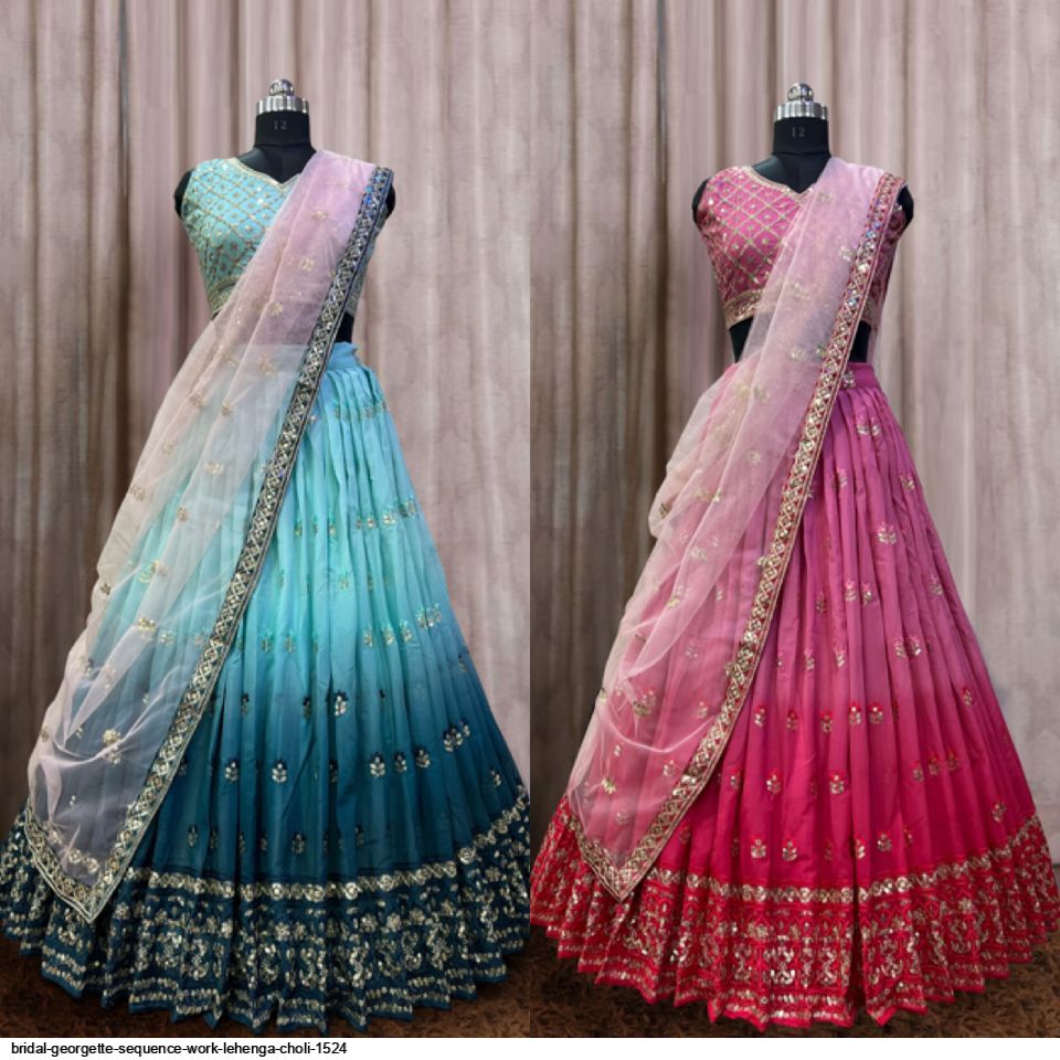 Georgette Stitched Bridal Lehenga Choli, Size: Free Size at Rs 1799 in  Ankleshwar