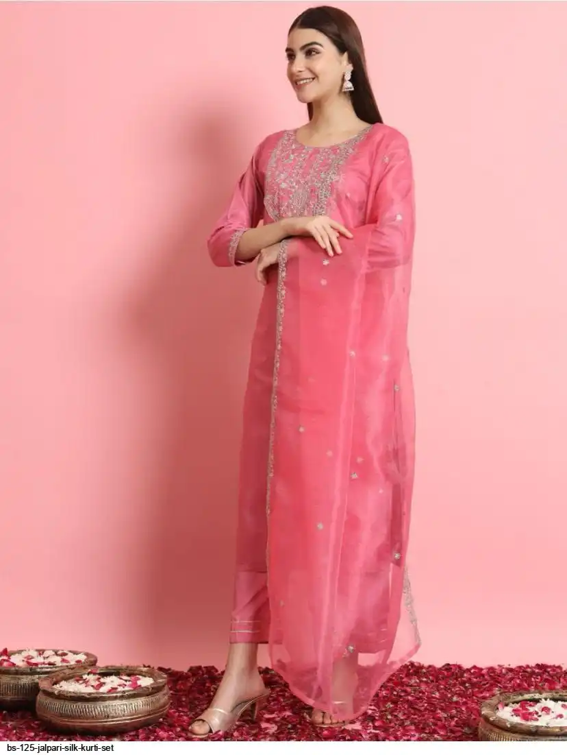 BS 125 JALPARI SILK KURTI SET B