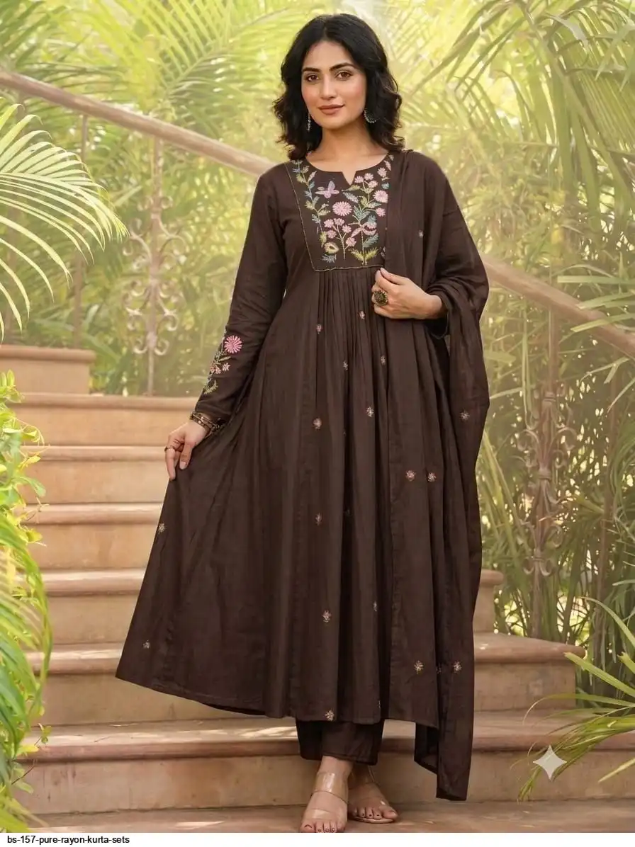 BS 157 PURE RAYON KURTA SETS 3