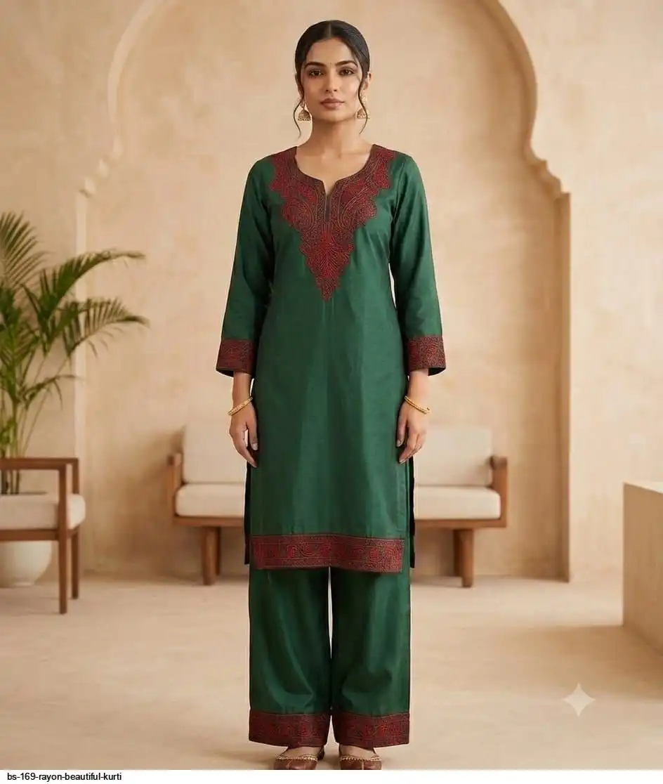 BS 169 RAYON BEAUTIFUL KURTI 3