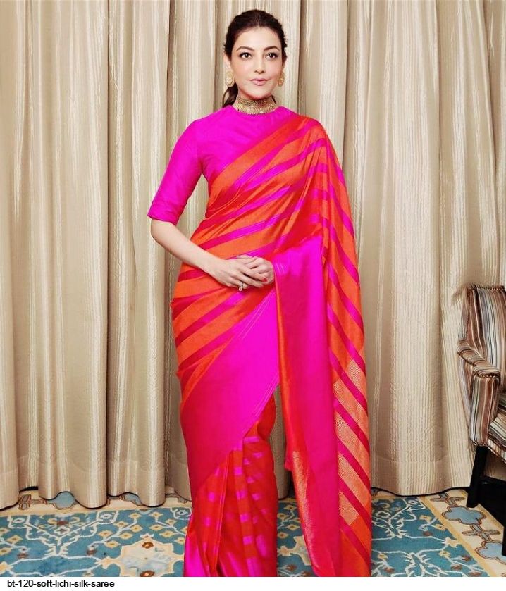 BT 120 SOFT LICHI SILK SAREE