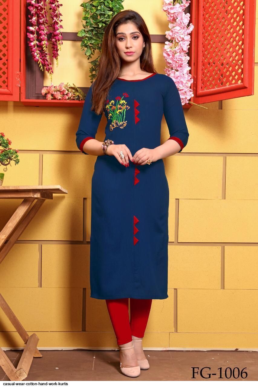 Printed Reyon Bandhani Red Women Ethnic Kurti in Warangal at best price by  Tamanna Creation - Justdial