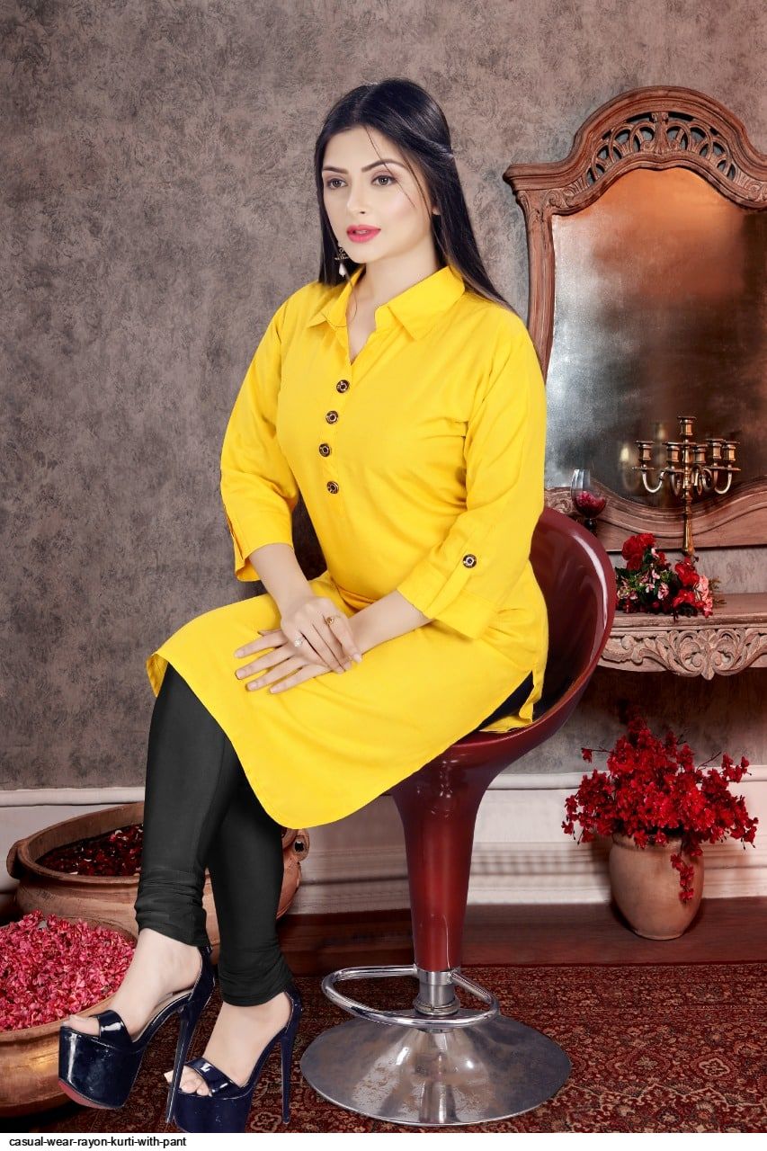 Buy Jaipur Kurti Yellow  Black Textured Kurta With Palazzo for Women  Online  Tata CLiQ