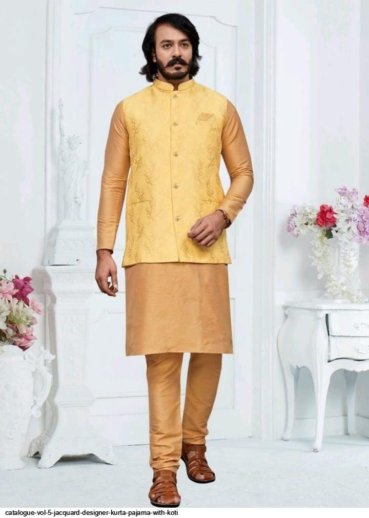 Kurta pajama design online with koti