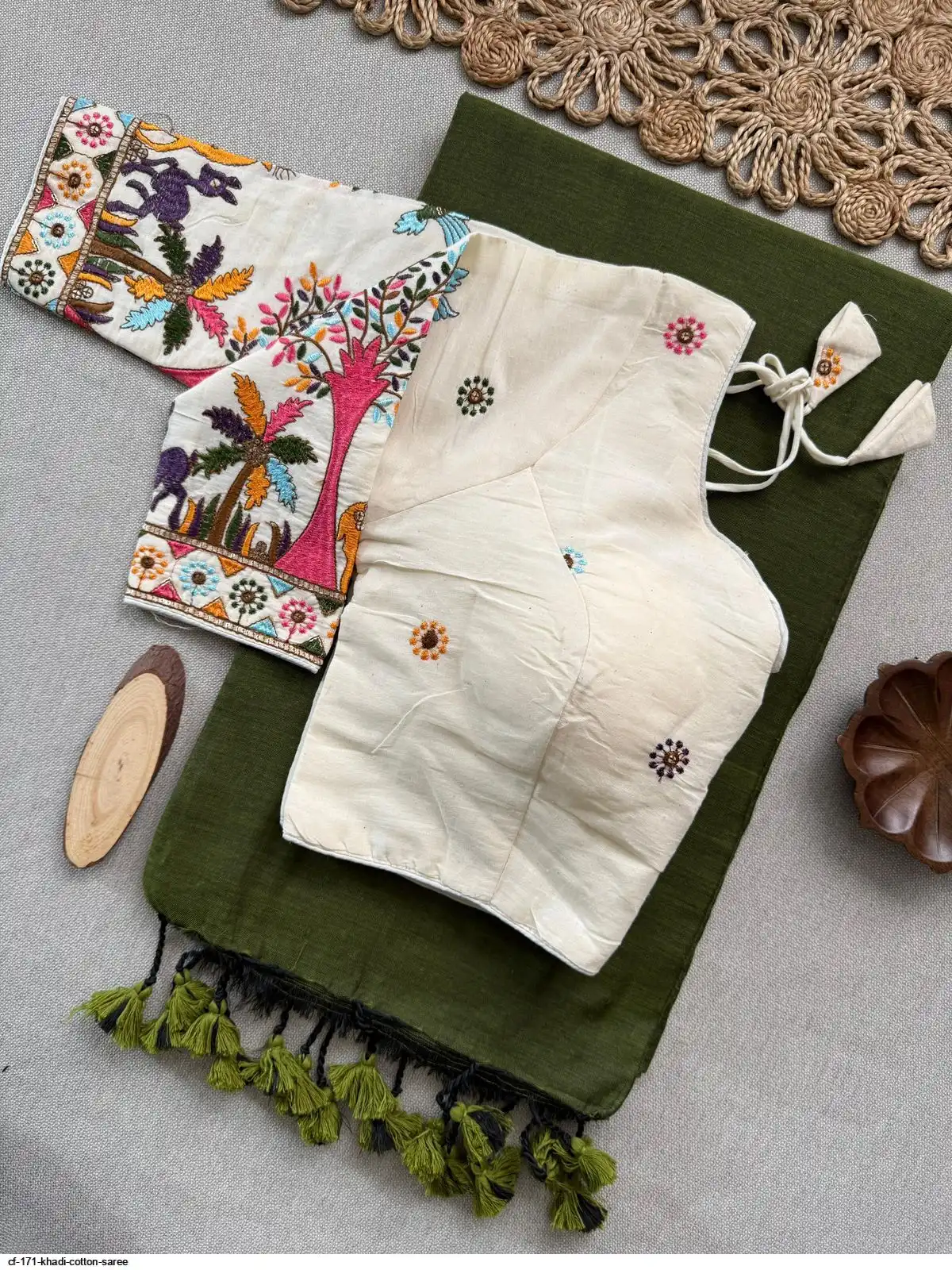 CF 171 KHADI COTTON SAREE B