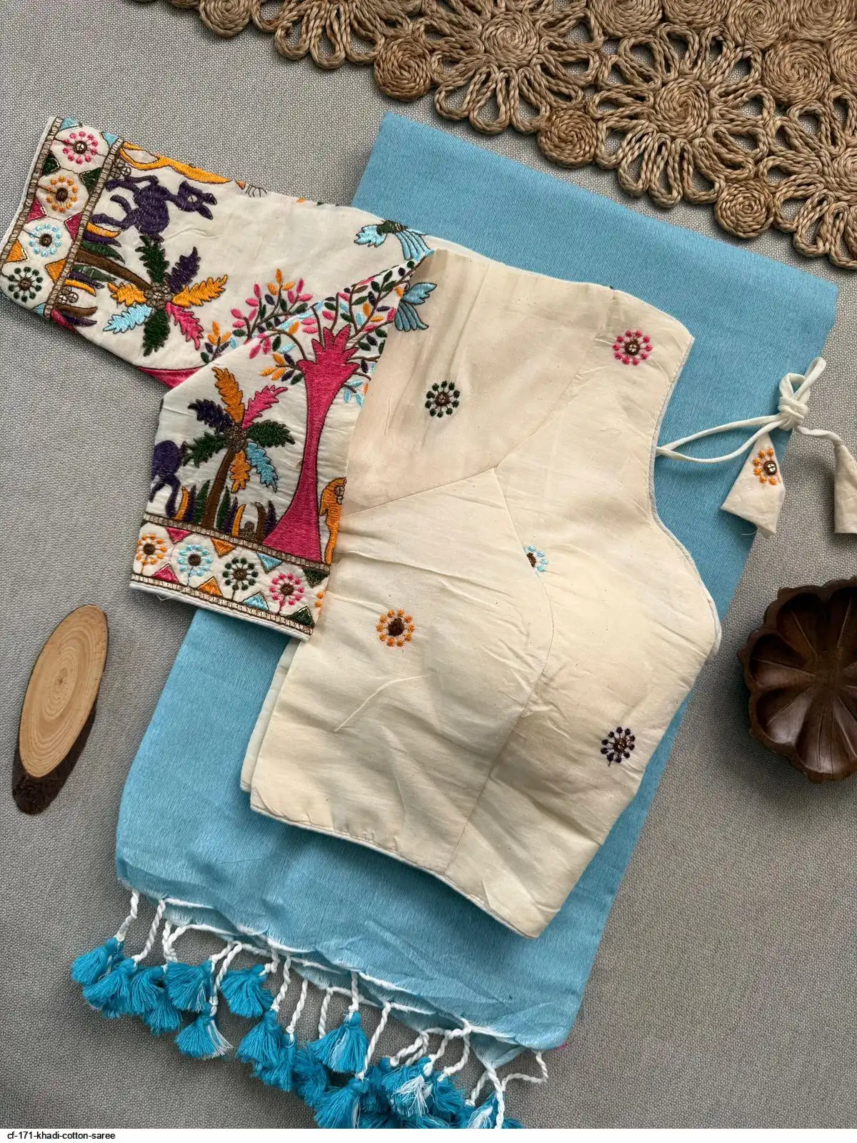 CF 171 KHADI COTTON SAREE C