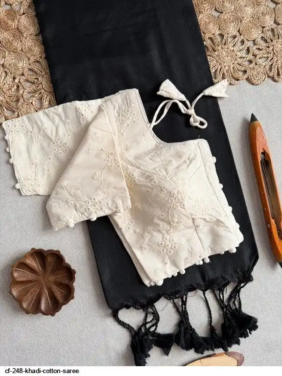 CF 248 KHADI COTTON SAREE 14