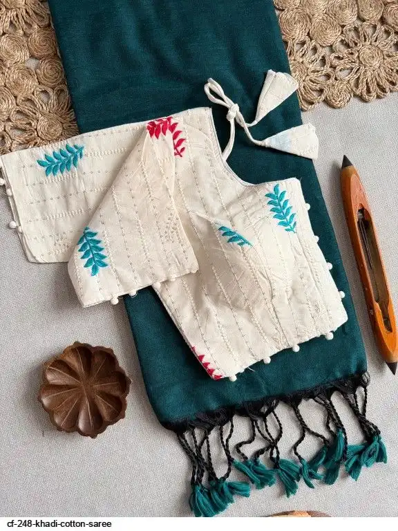 CF 248 KHADI COTTON SAREE 3