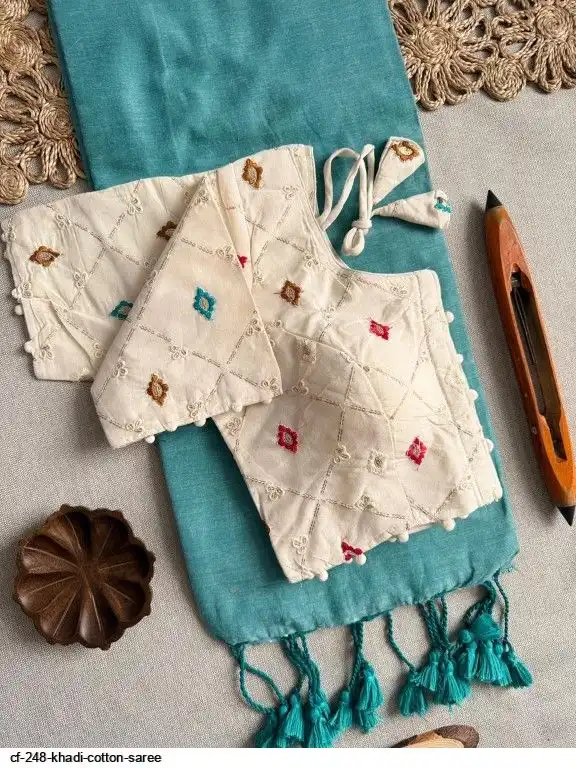 CF 248 KHADI COTTON SAREE 7