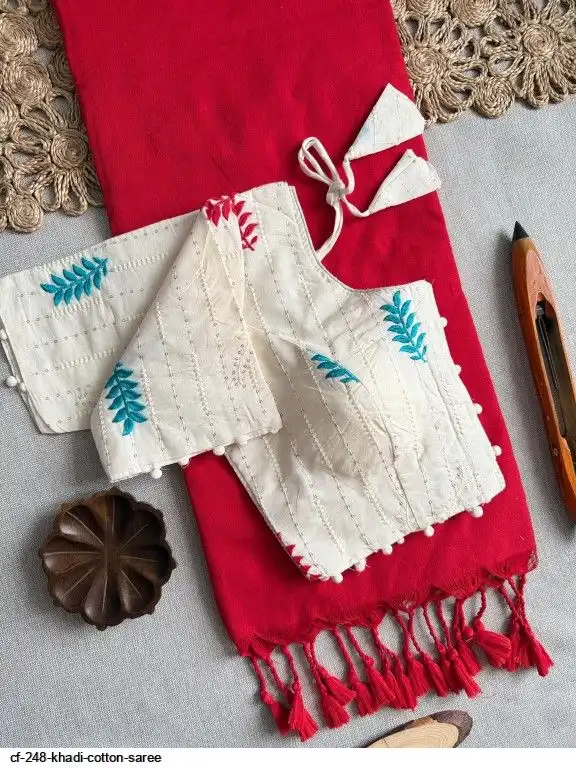 CF 248 KHADI COTTON SAREE 6