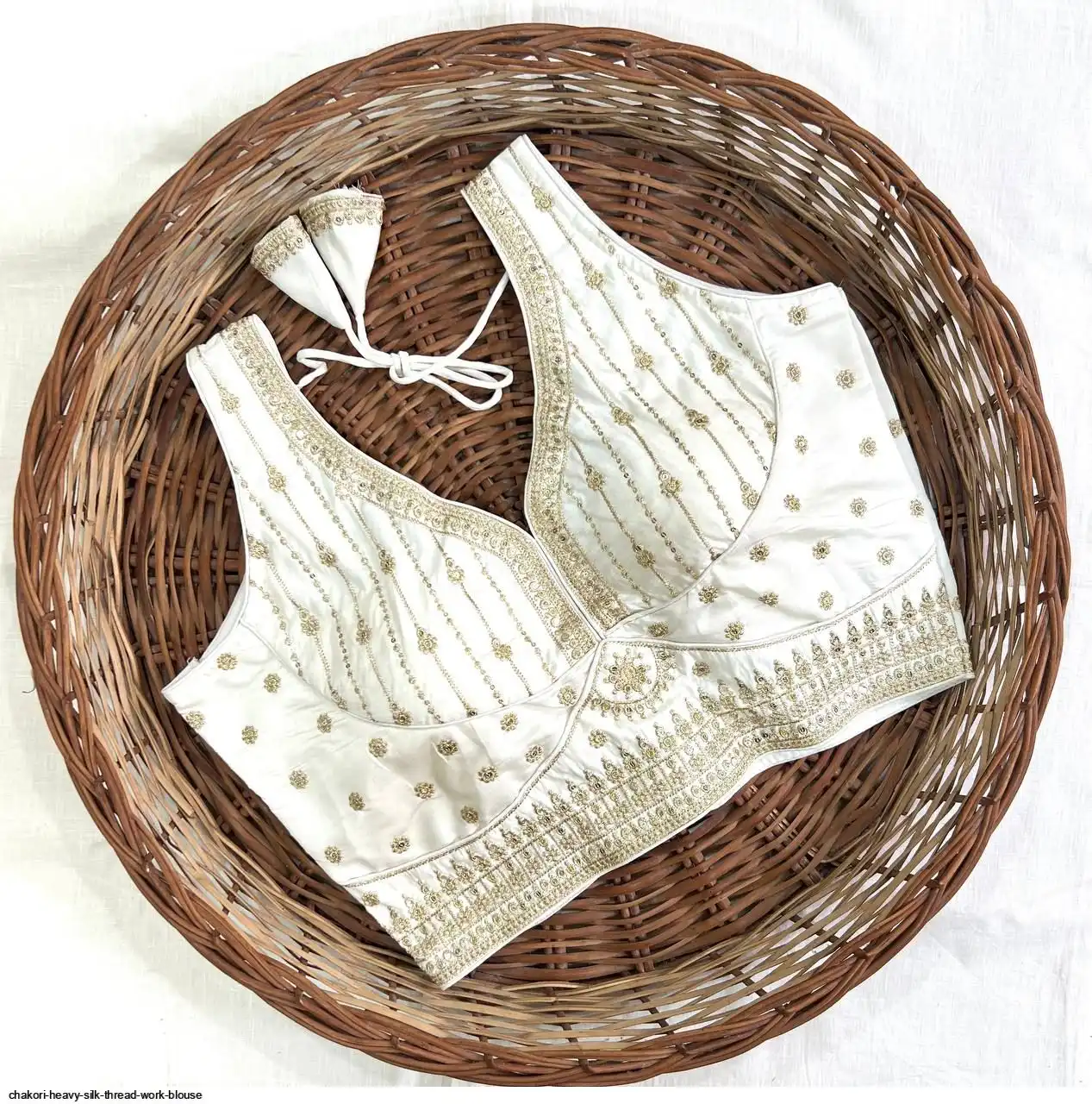 CHAKORI HEAVY SILK THREAD WORK BLOUSE B