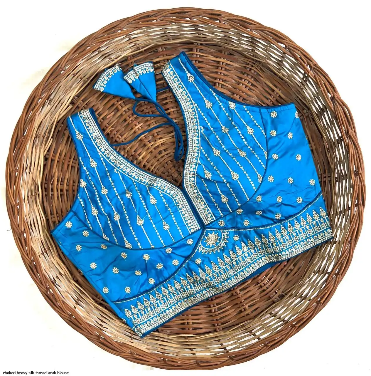CHAKORI HEAVY SILK THREAD WORK BLOUSE F