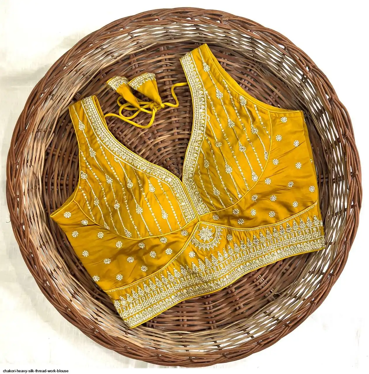 CHAKORI HEAVY SILK THREAD WORK BLOUSE J
