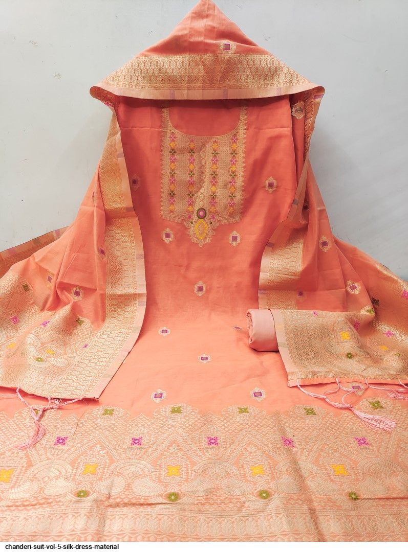 CHANDERI SUIT VOL 5 SILK DRESS MATERIAL