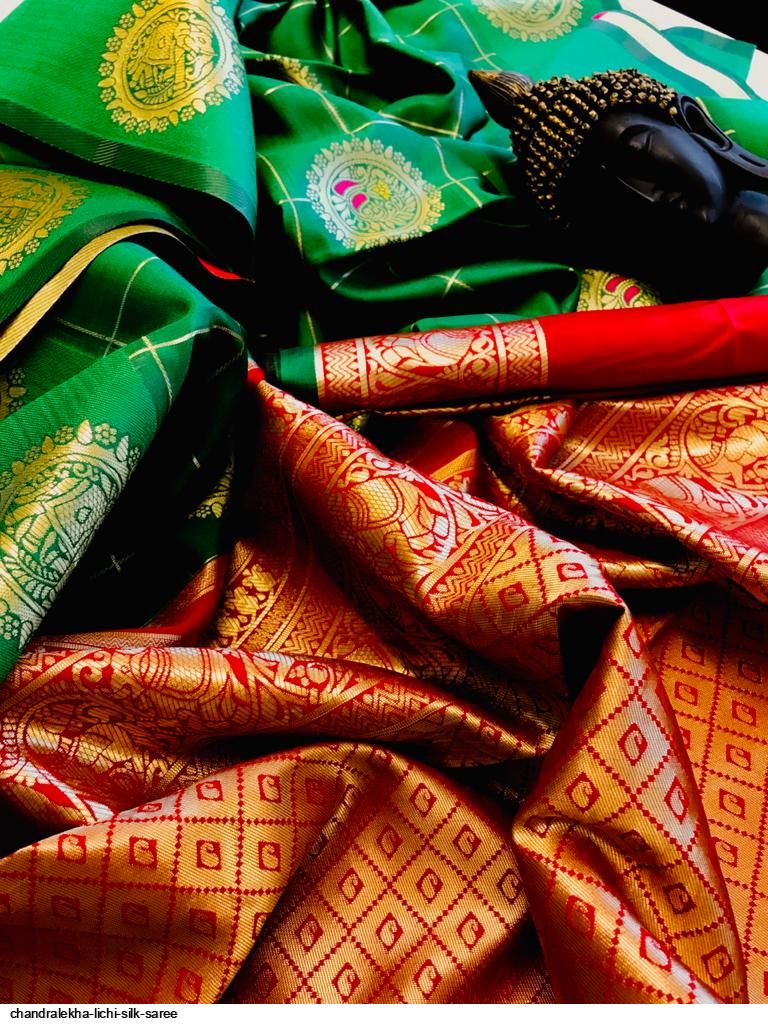 CHANDRALEKHA LICHI SILK SAREE