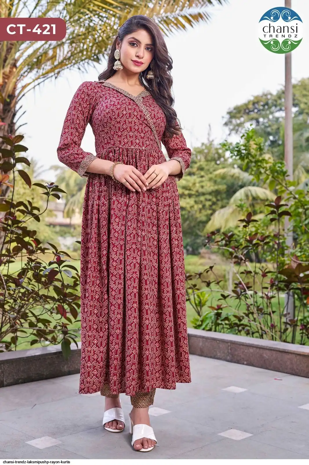 CHANSI TRENDZ LAKSMIPUSHP RAYON KURTIS C
