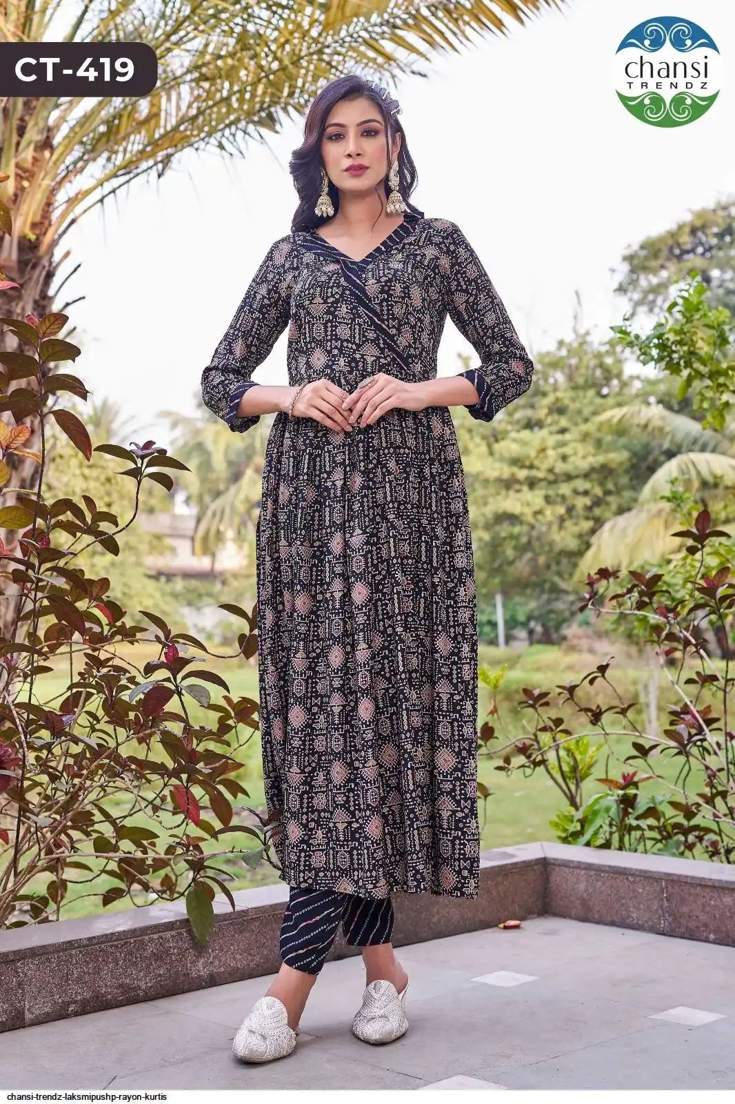 CHANSI TRENDZ LAKSMIPUSHP RAYON KURTIS A