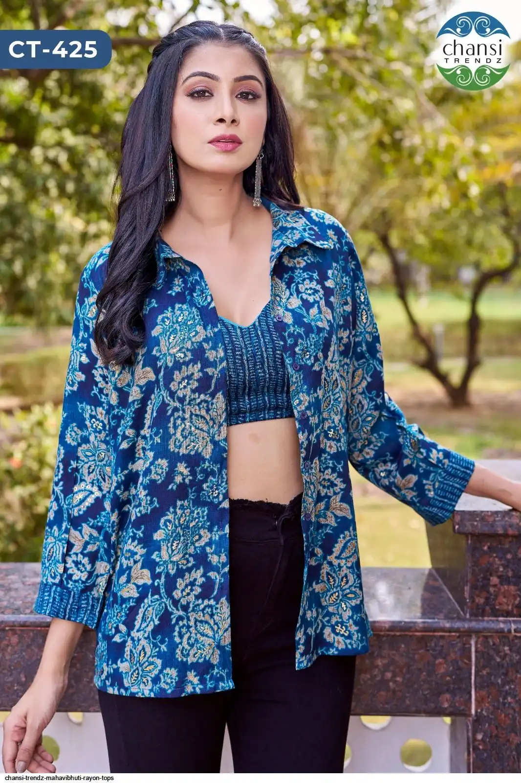 CHANSI TRENDZ MAHAVIBHUTI RAYON TOPS B