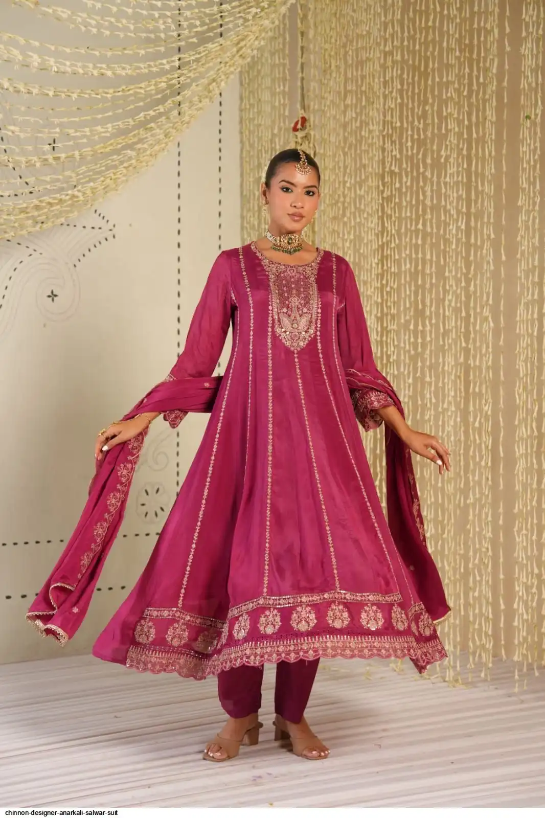 CHINNON DESIGNER ANARKALI SALWAR SUIT D