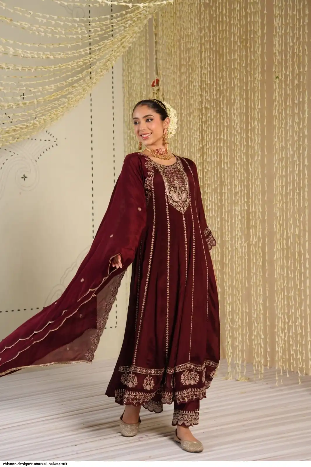 CHINNON DESIGNER ANARKALI SALWAR SUIT E