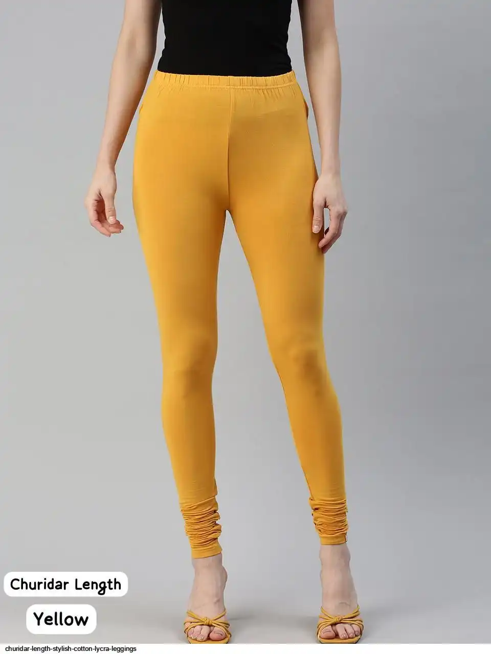 CHURIDAR LENGTH STYLISH COTTON LYCRA LEGGINGS D