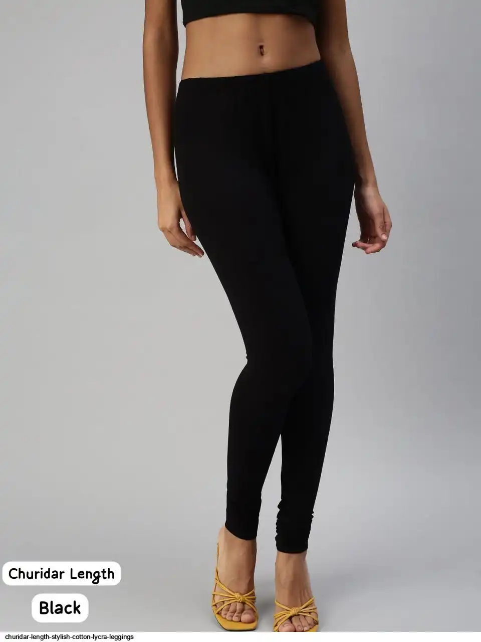 CHURIDAR LENGTH STYLISH COTTON LYCRA LEGGINGS K