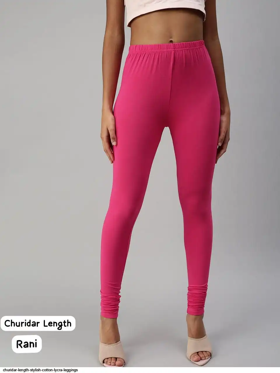 CHURIDAR LENGTH STYLISH COTTON LYCRA LEGGINGS J