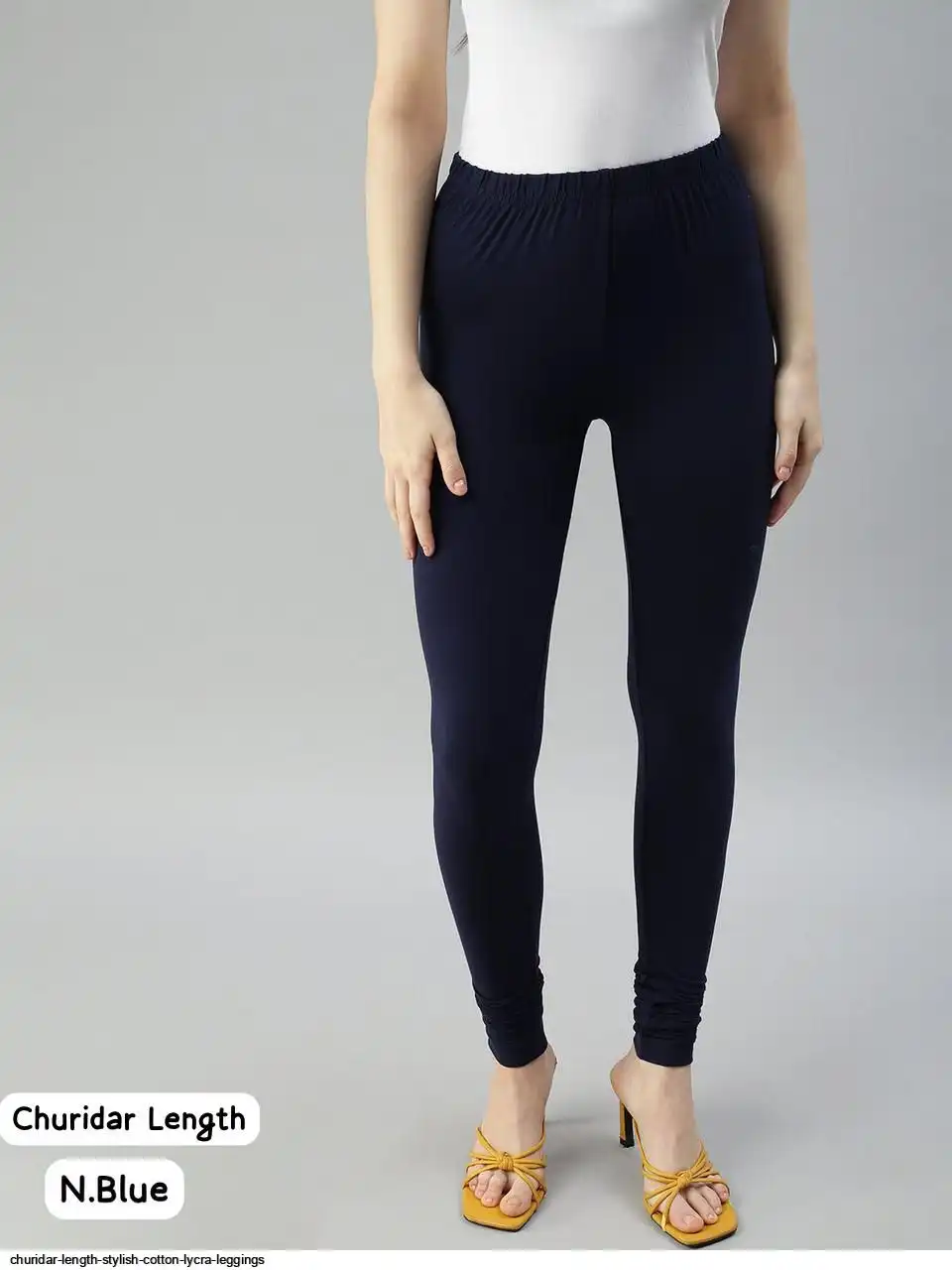 CHURIDAR LENGTH STYLISH COTTON LYCRA LEGGINGS F