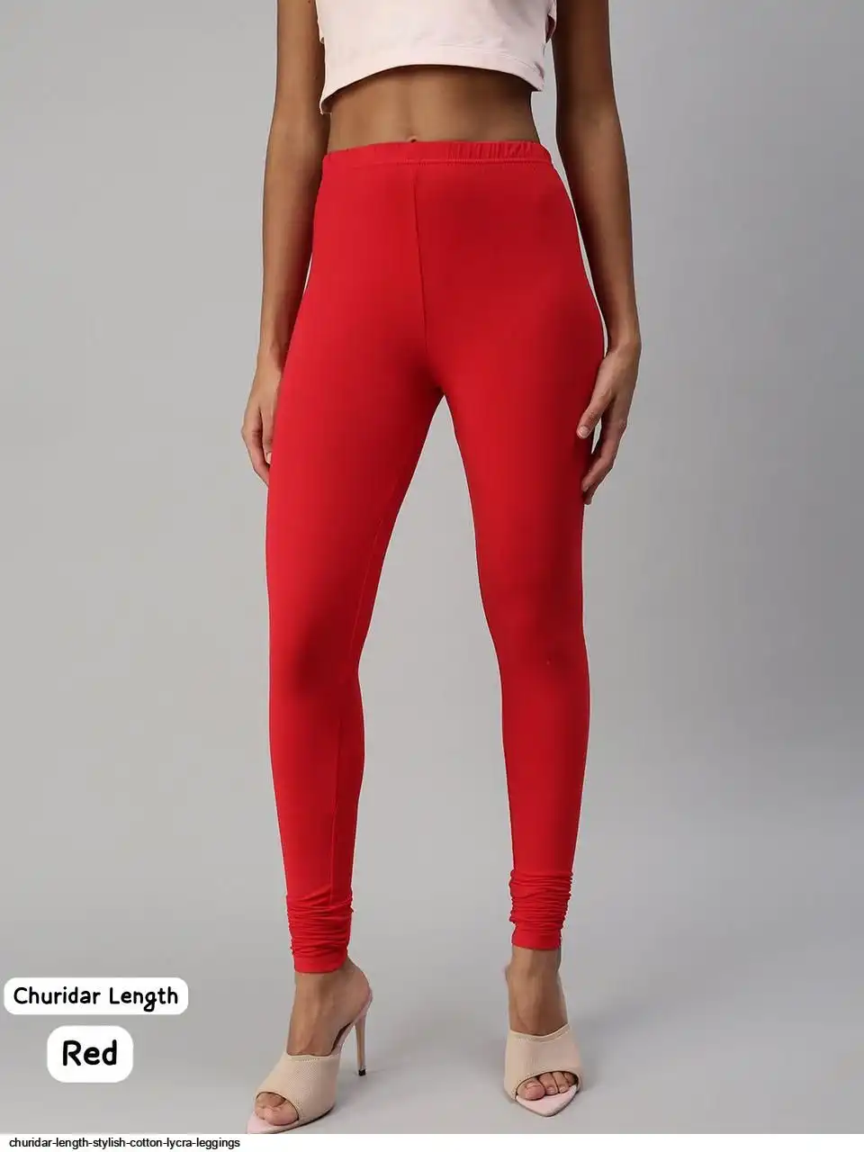 CHURIDAR LENGTH STYLISH COTTON LYCRA LEGGINGS I