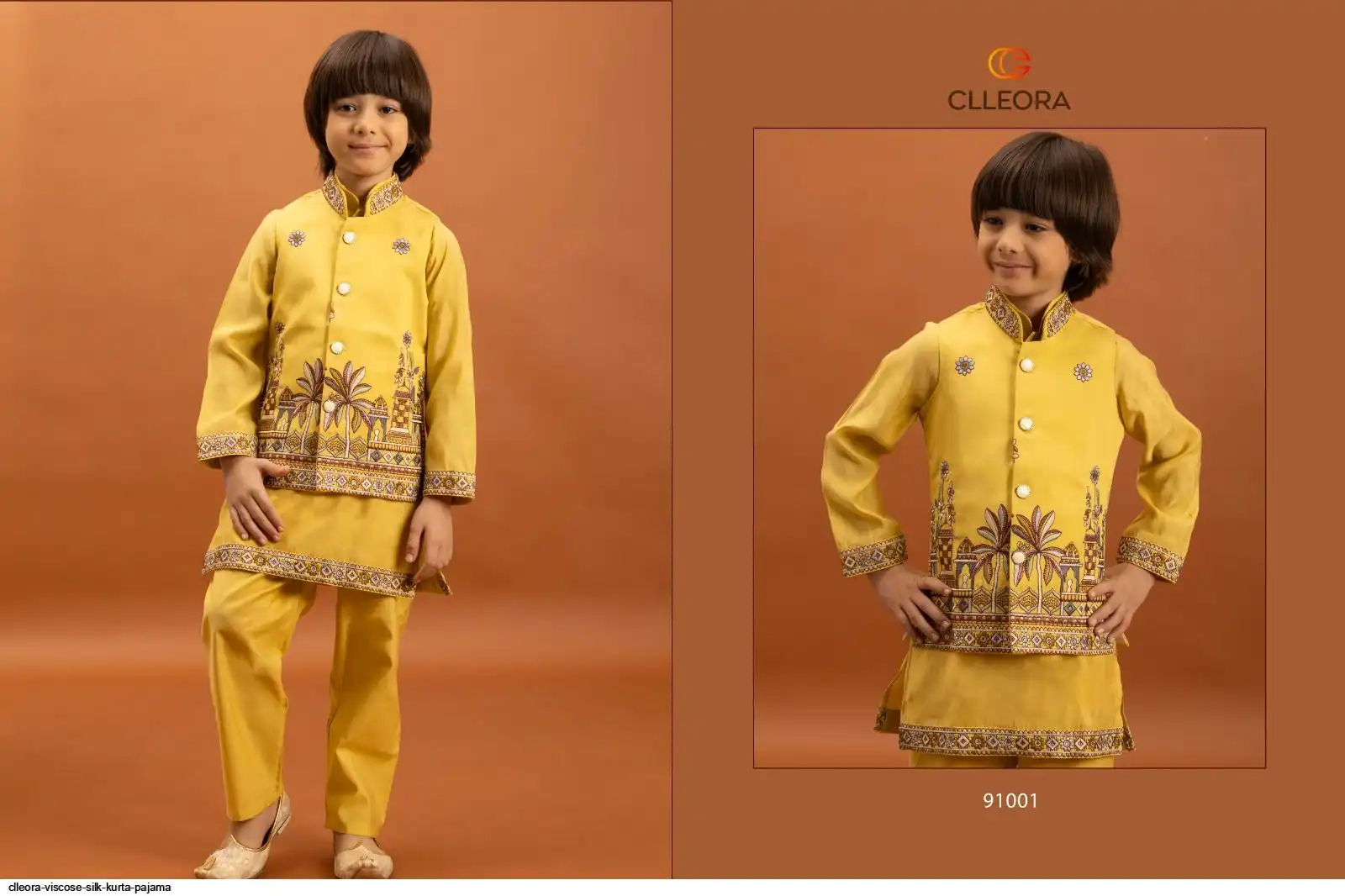 CLLEORA VISCOSE SILK KURTA PAJAMA