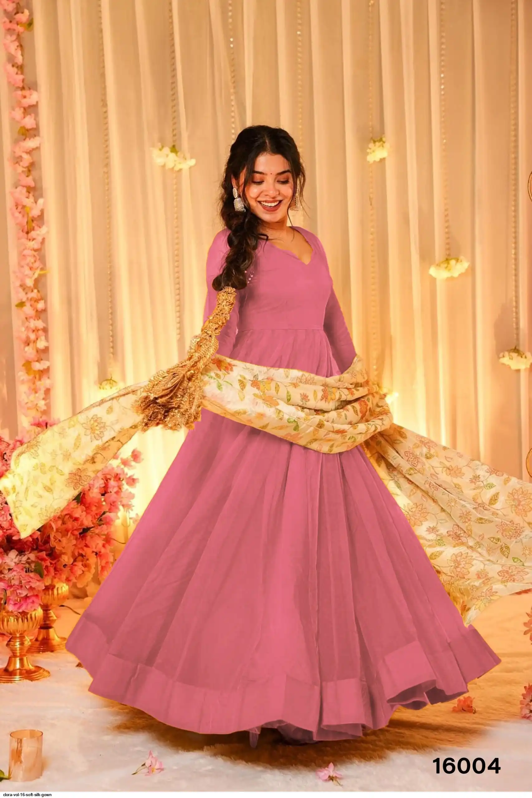 CLORA VOL 16 SOFT SILK GOWN 16004