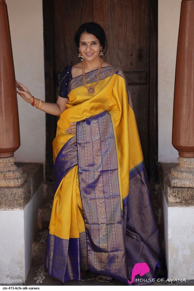 CM 415 LICHI SILK SAREES J