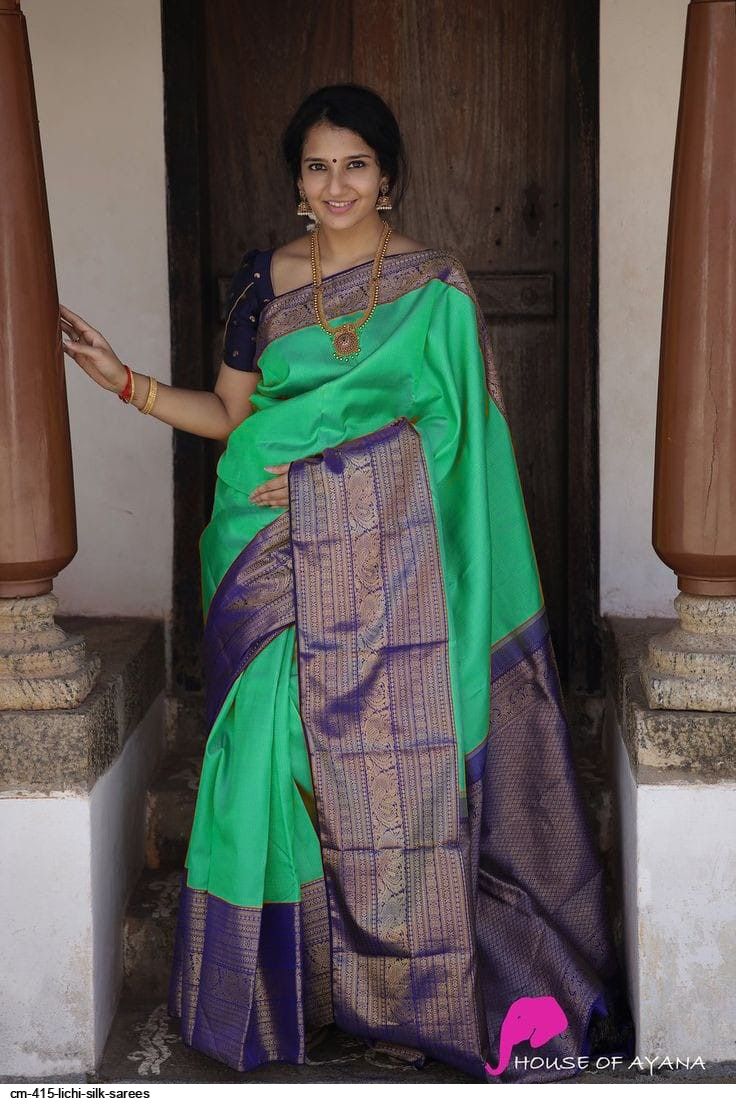 CM 415 LICHI SILK SAREES H
