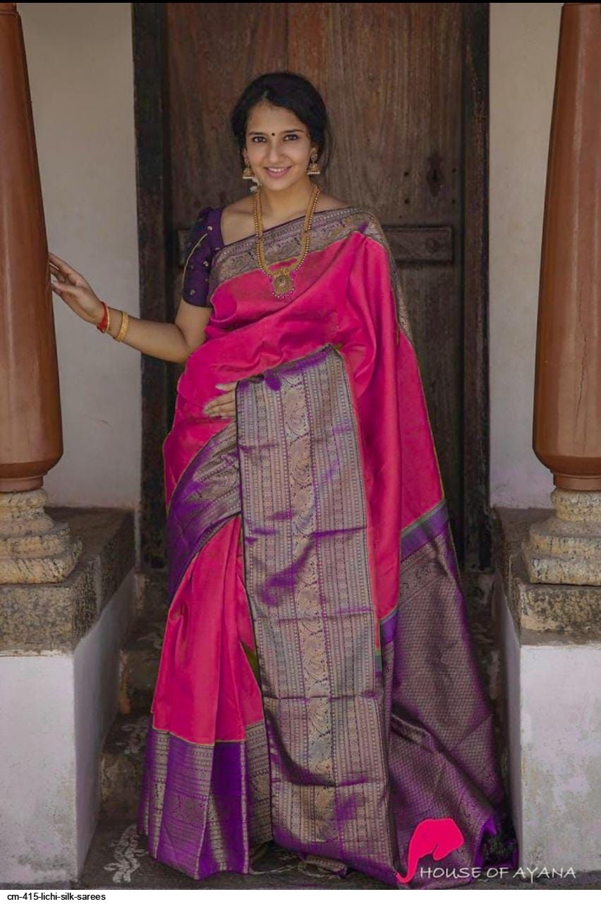 CM 415 LICHI SILK SAREES A