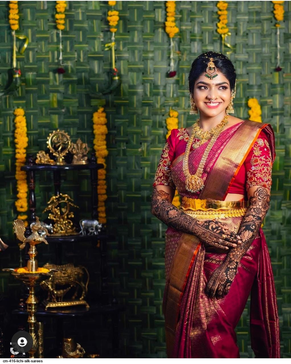 CM 416 LICHI SILK SAREES A