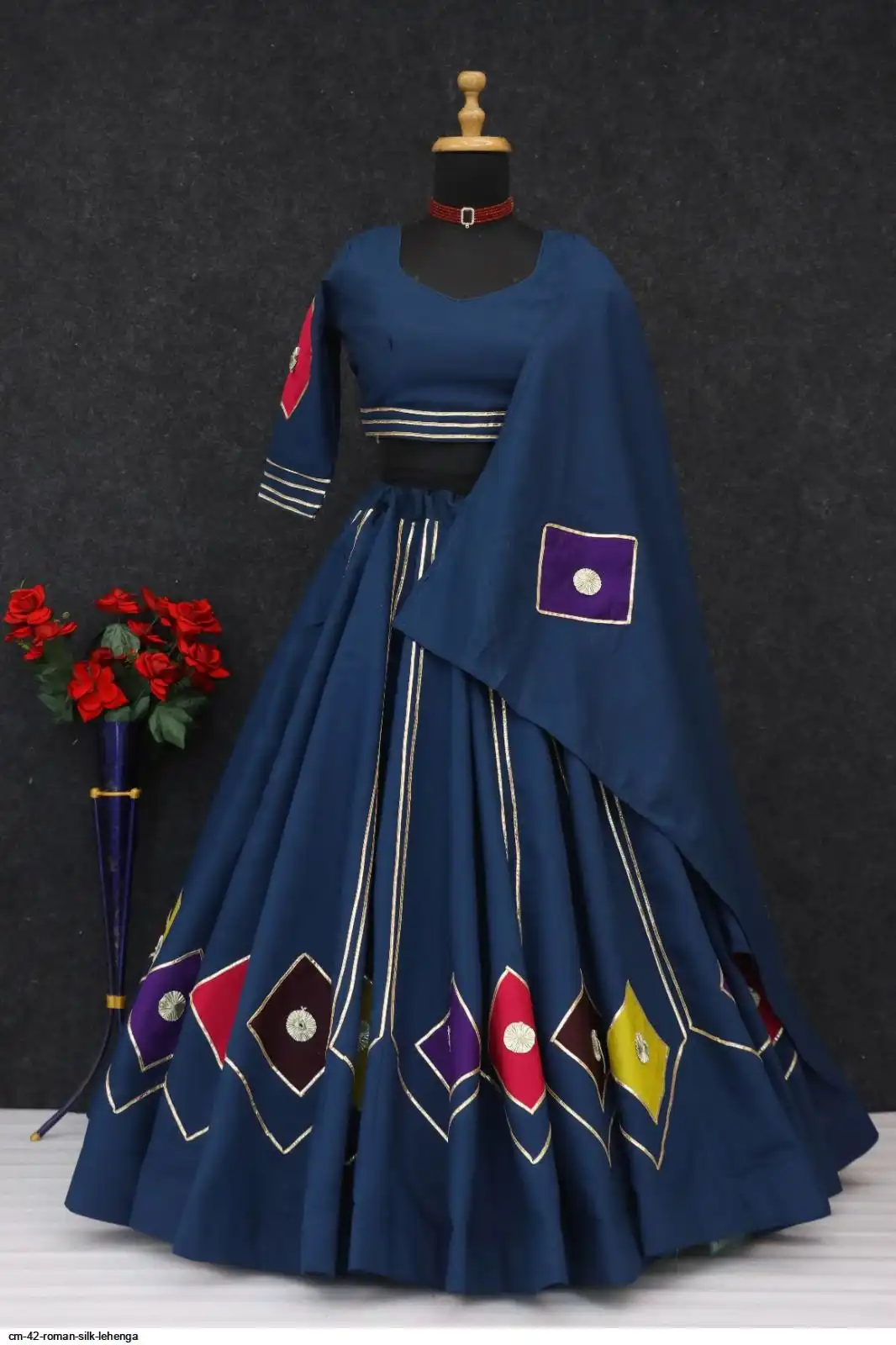 CM 42 ROMAN SILK LEHENGA 3