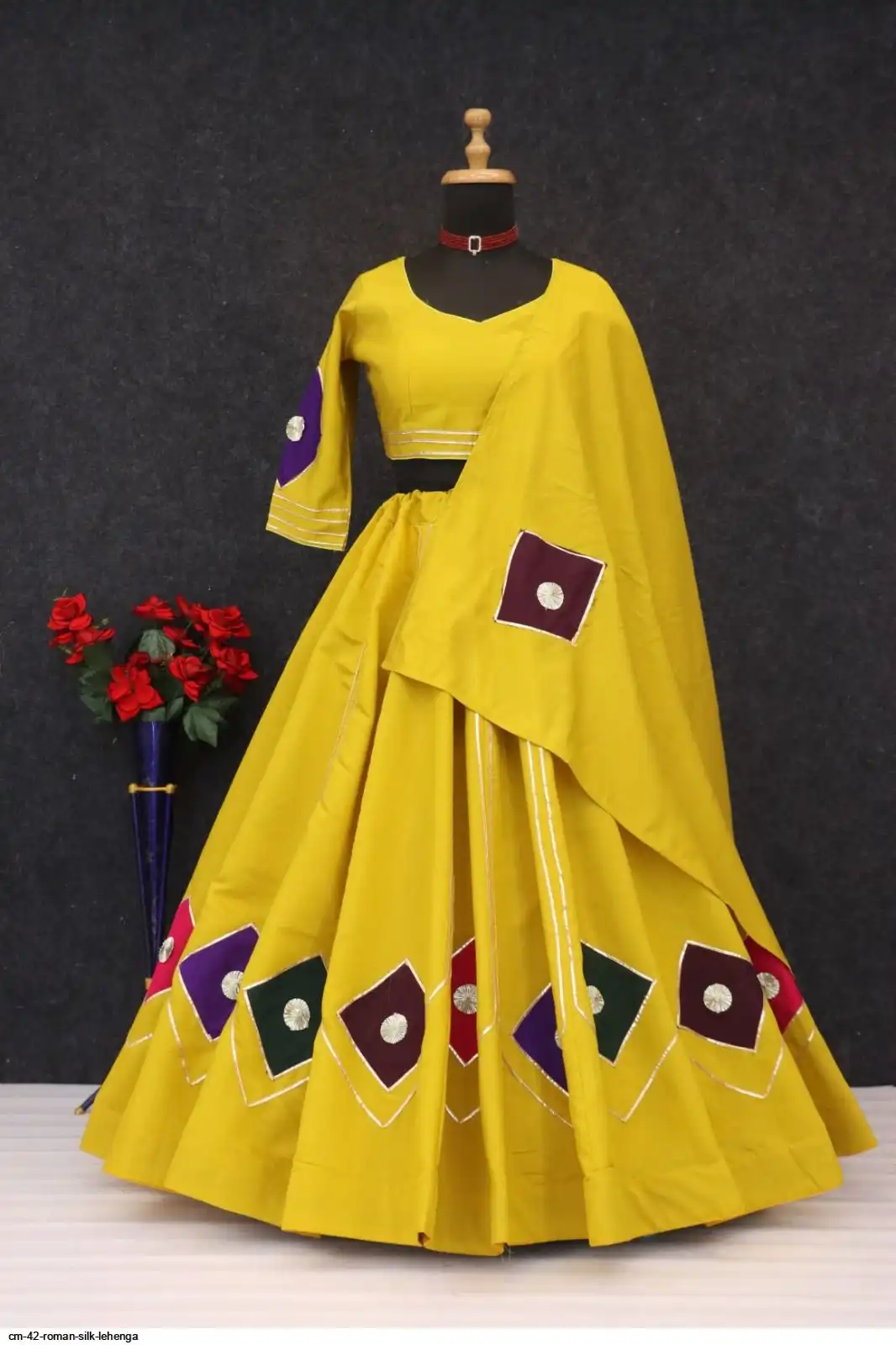 CM 42 ROMAN SILK LEHENGA 2