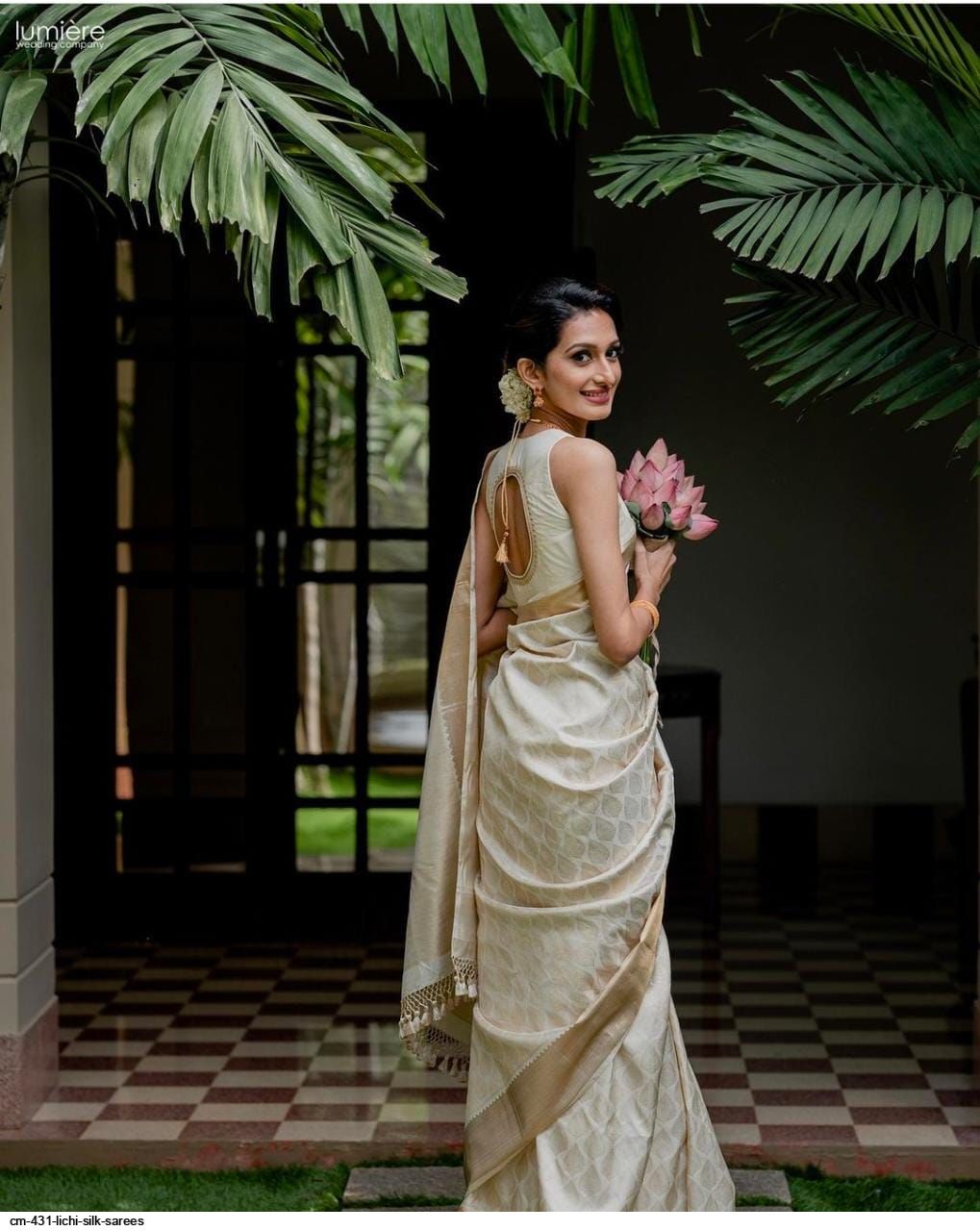 CM 431 LICHI SILK SAREES